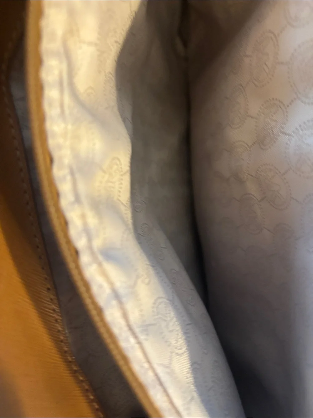 Michael Kors Taupe and Brown Leather-Trim Tote - Picture 3 of 6